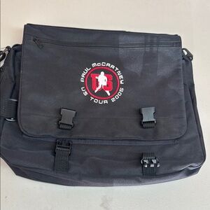 Paul McCartney Black Messenger Bag